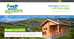 Desktop Screenshot of northsouthlogcabins.ie