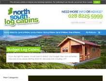 Tablet Screenshot of northsouthlogcabins.ie